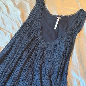 Free People Sleeveless Lace Swing Dress NWOT
